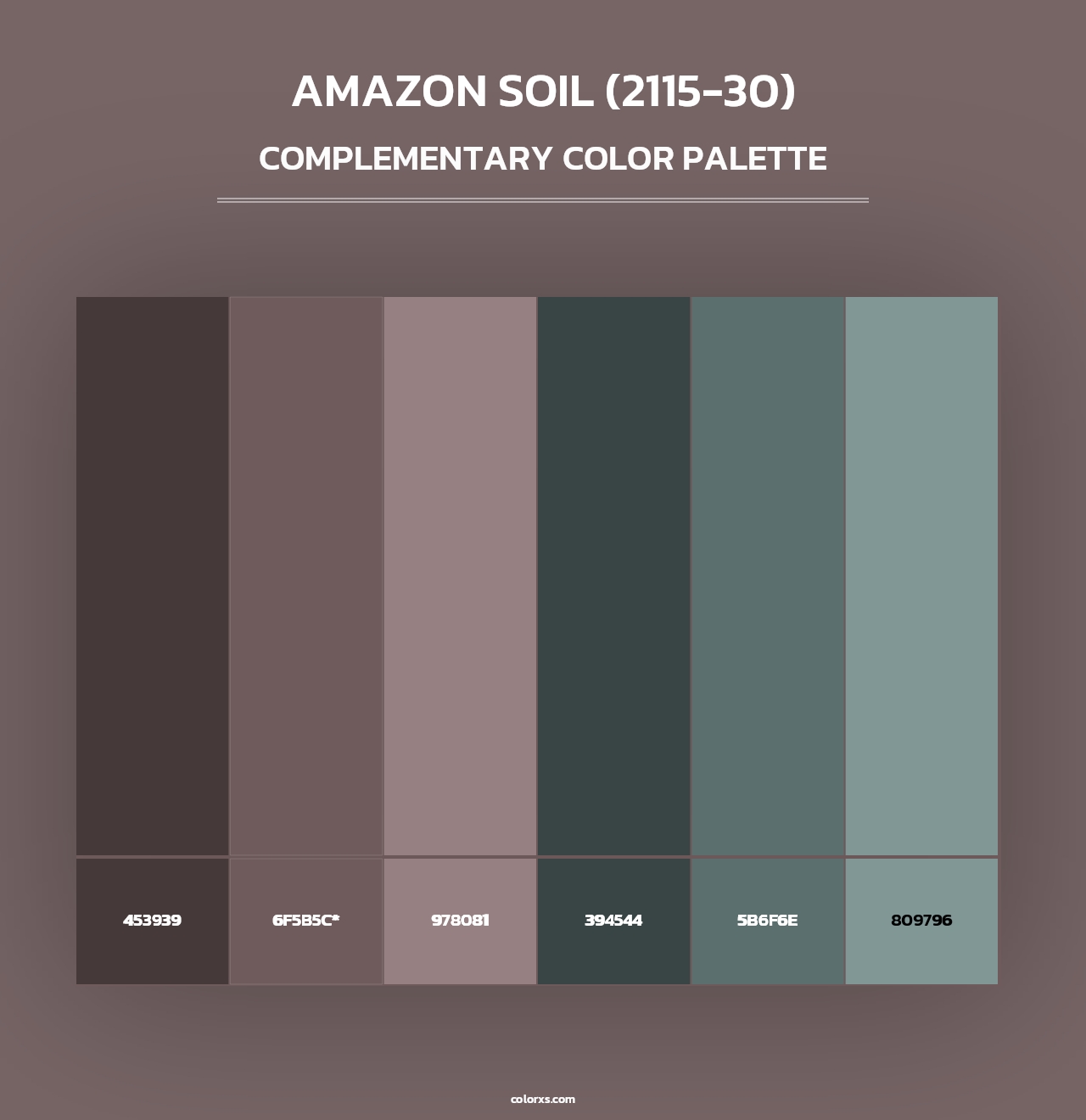 Amazon Soil (2115-30) - Complementary Color Palette