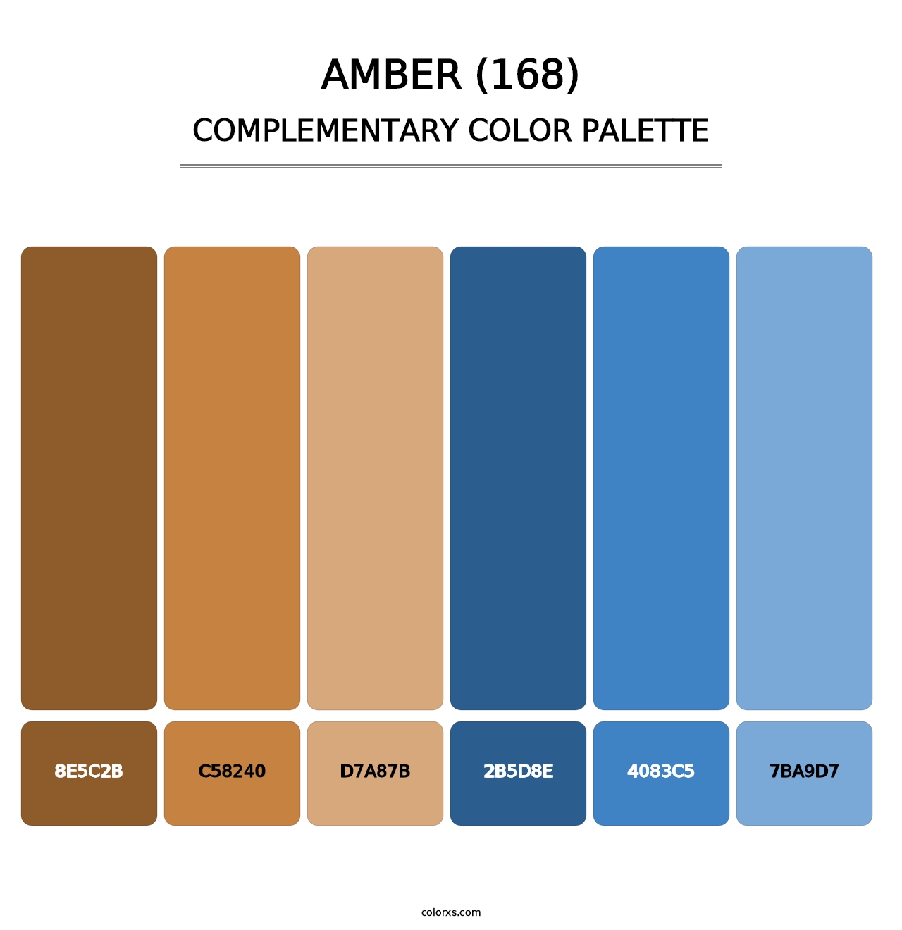 Amber (168) - Complementary Color Palette