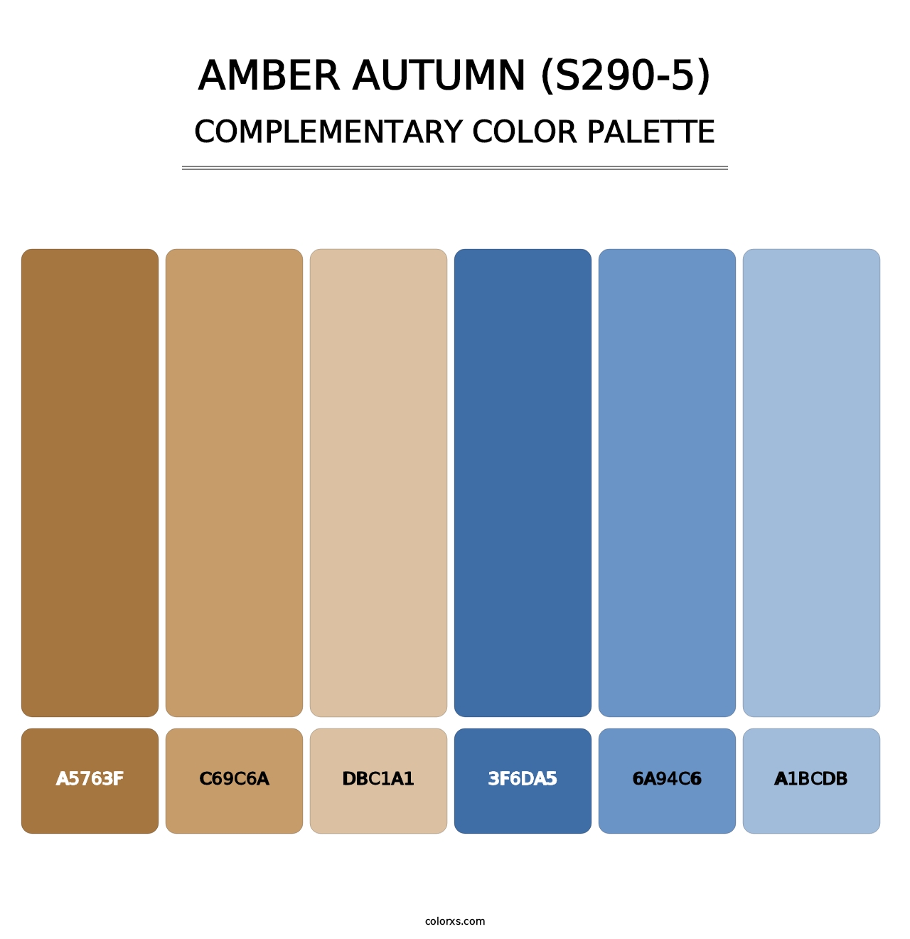 Amber Autumn (S290-5) - Complementary Color Palette