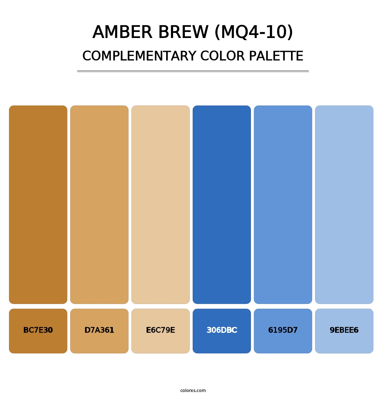 Amber Brew (MQ4-10) - Complementary Color Palette