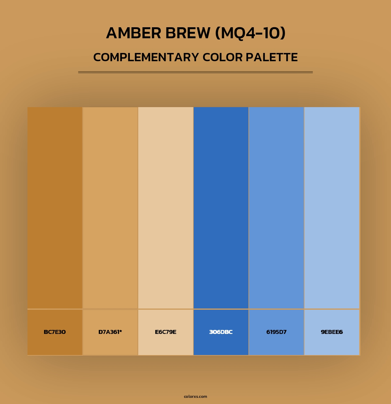 Amber Brew (MQ4-10) - Complementary Color Palette