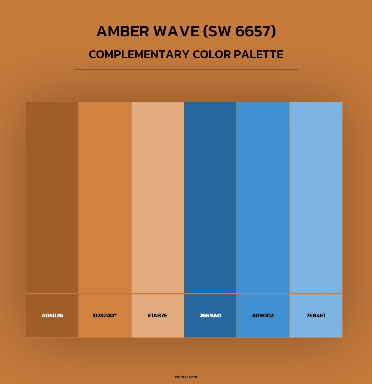 Amber Wave (SW 6657) - Complementary Color Palette