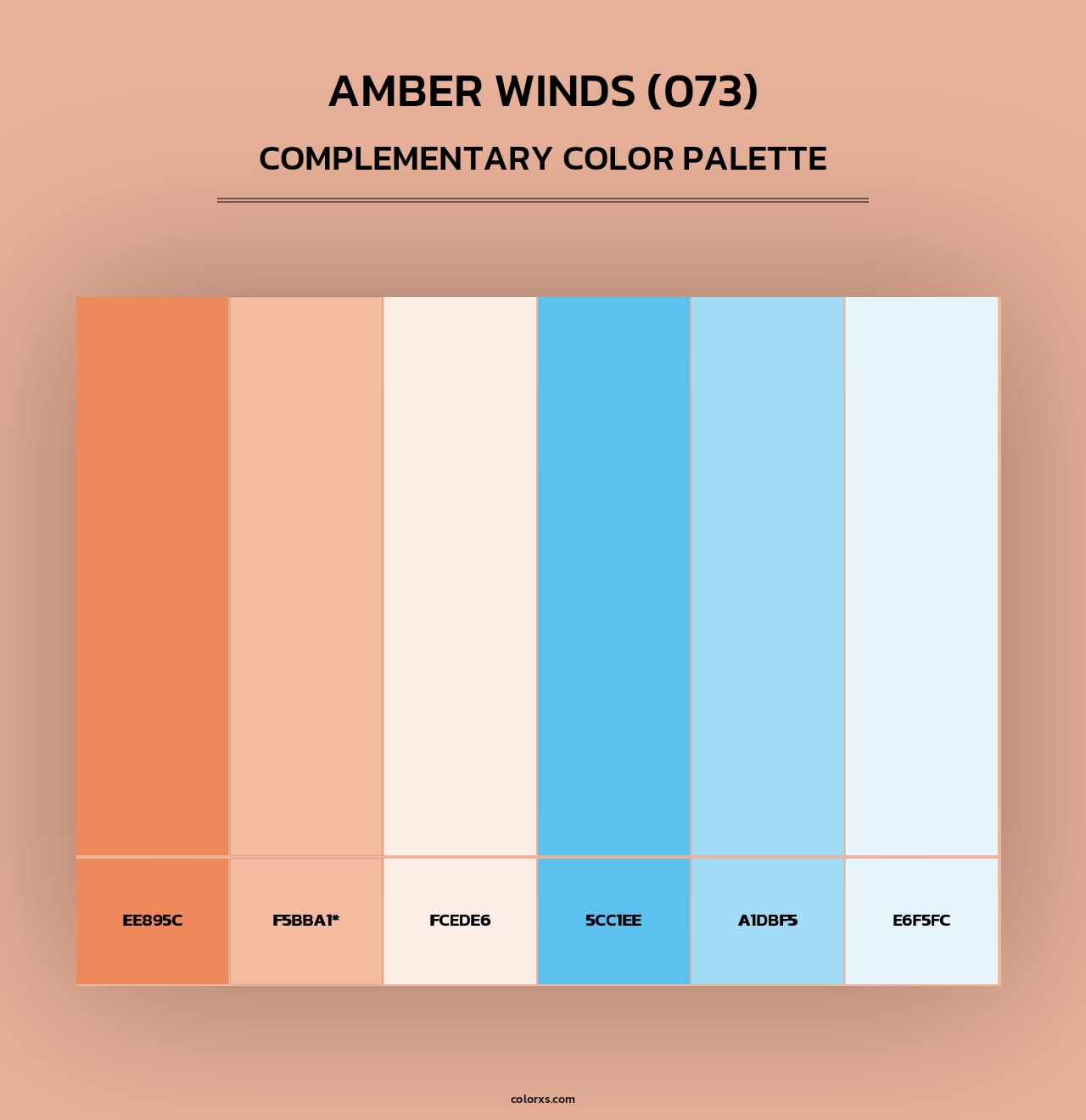 Amber Winds (073) - Complementary Color Palette