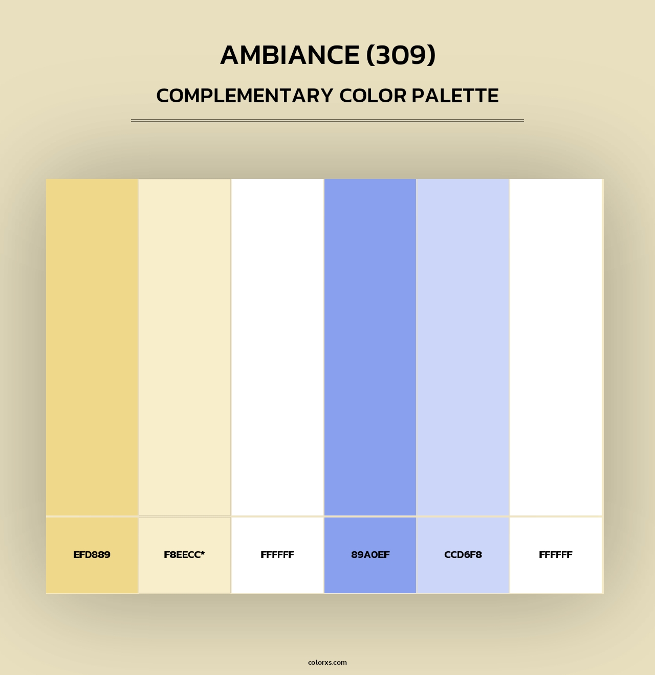 Ambiance (309) - Complementary Color Palette