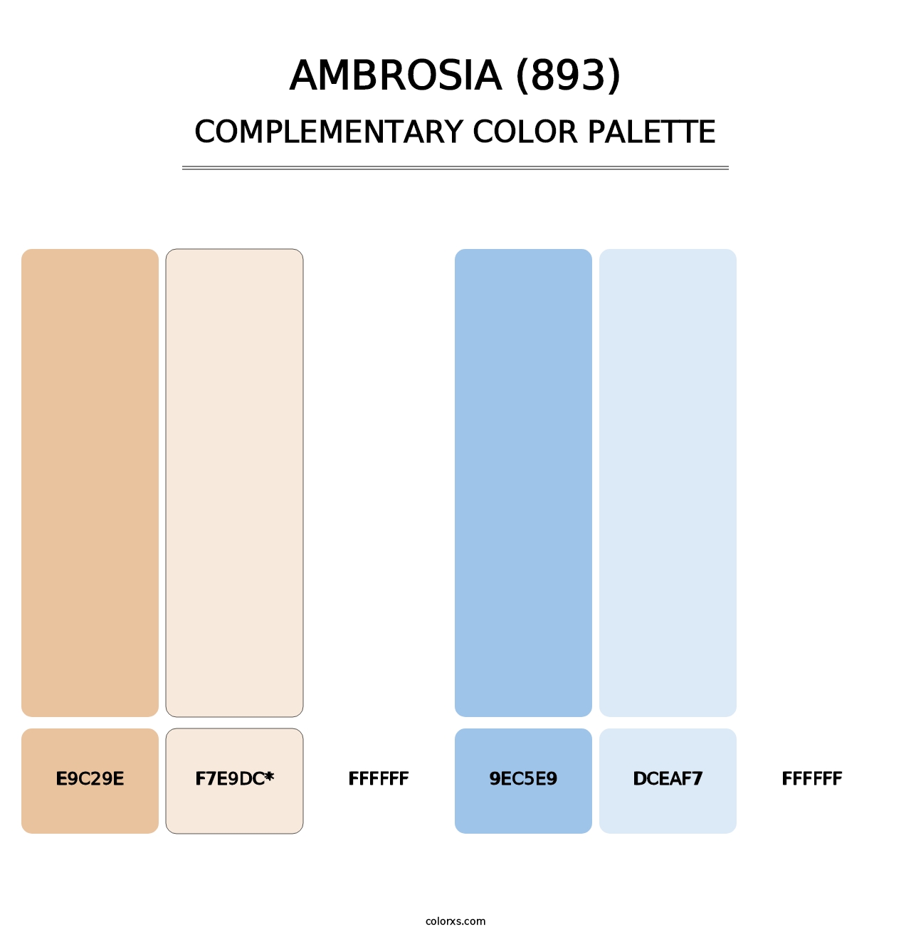 Ambrosia (893) - Complementary Color Palette