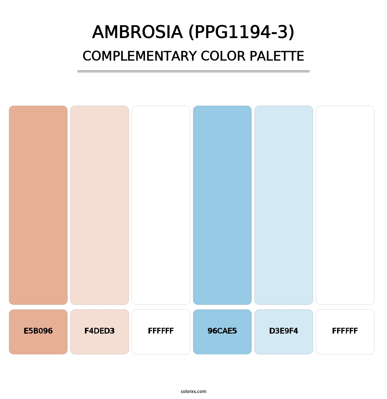 Ambrosia (PPG1194-3) - Complementary Color Palette