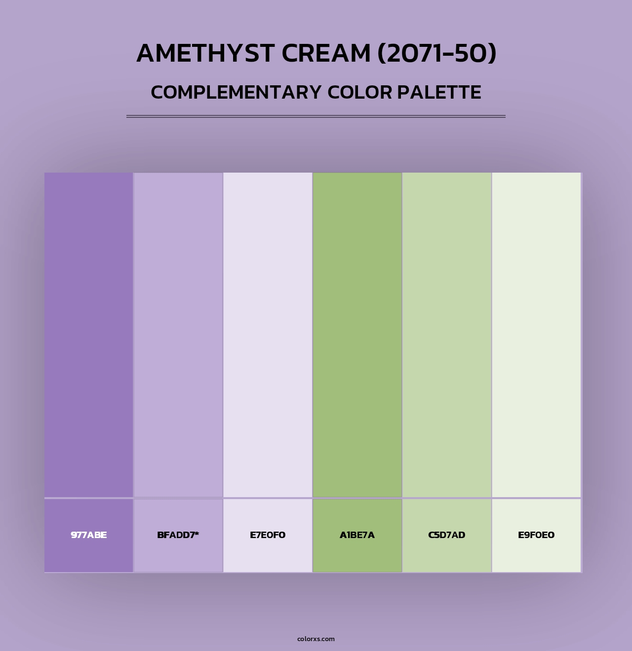 Amethyst Cream (2071-50) - Complementary Color Palette