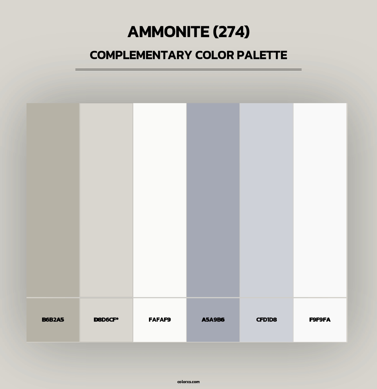 Ammonite (274) - Complementary Color Palette