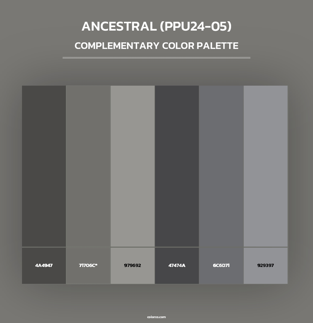 Ancestral (PPU24-05) - Complementary Color Palette