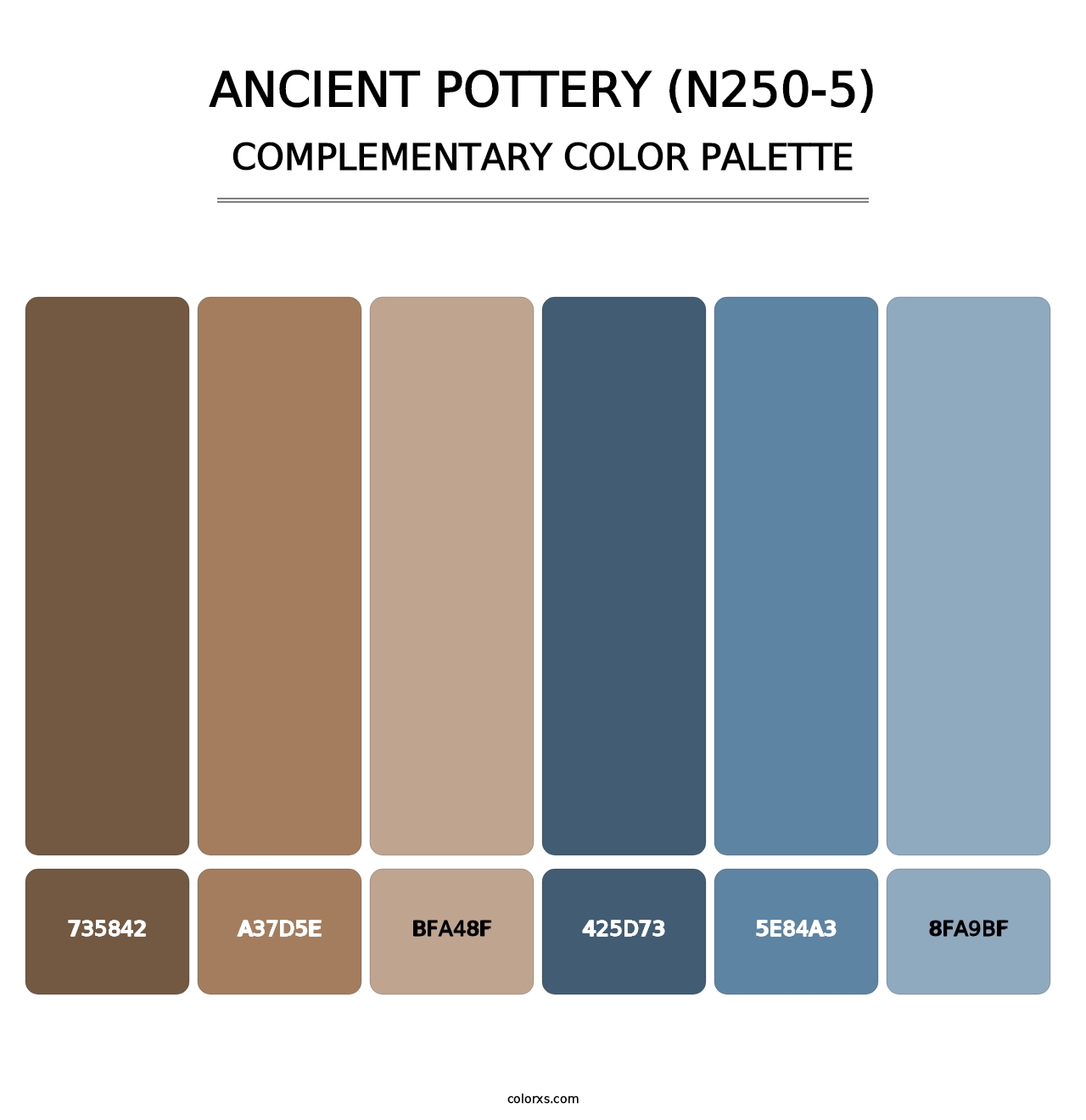 Ancient Pottery (N250-5) - Complementary Color Palette