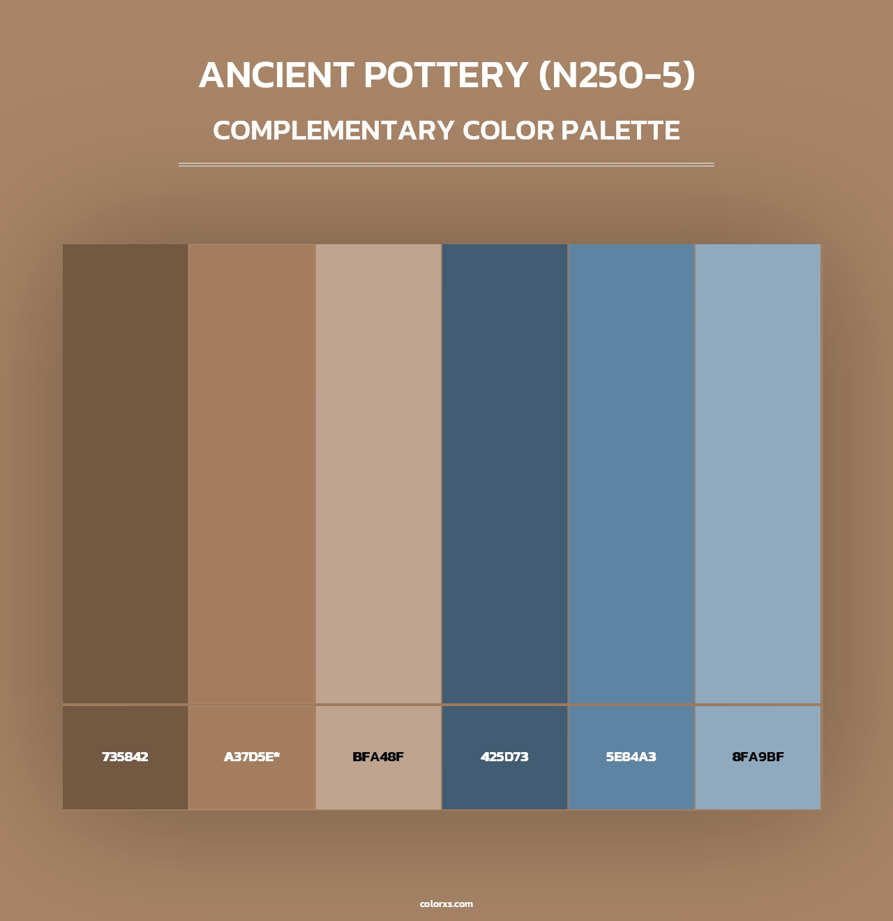 Ancient Pottery (N250-5) - Complementary Color Palette