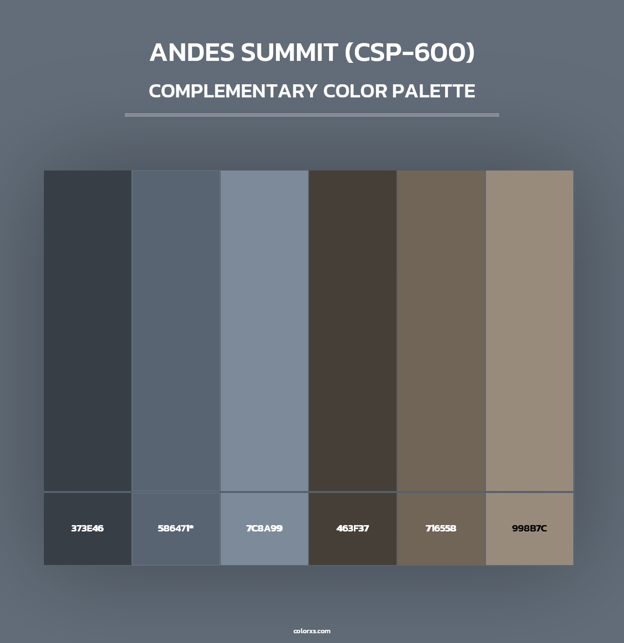 Andes Summit (CSP-600) - Complementary Color Palette