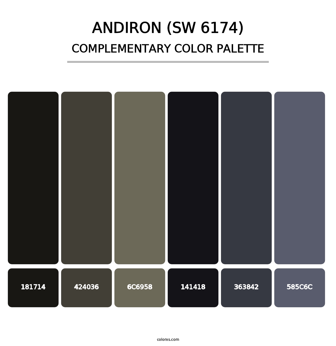 Andiron (SW 6174) - Complementary Color Palette