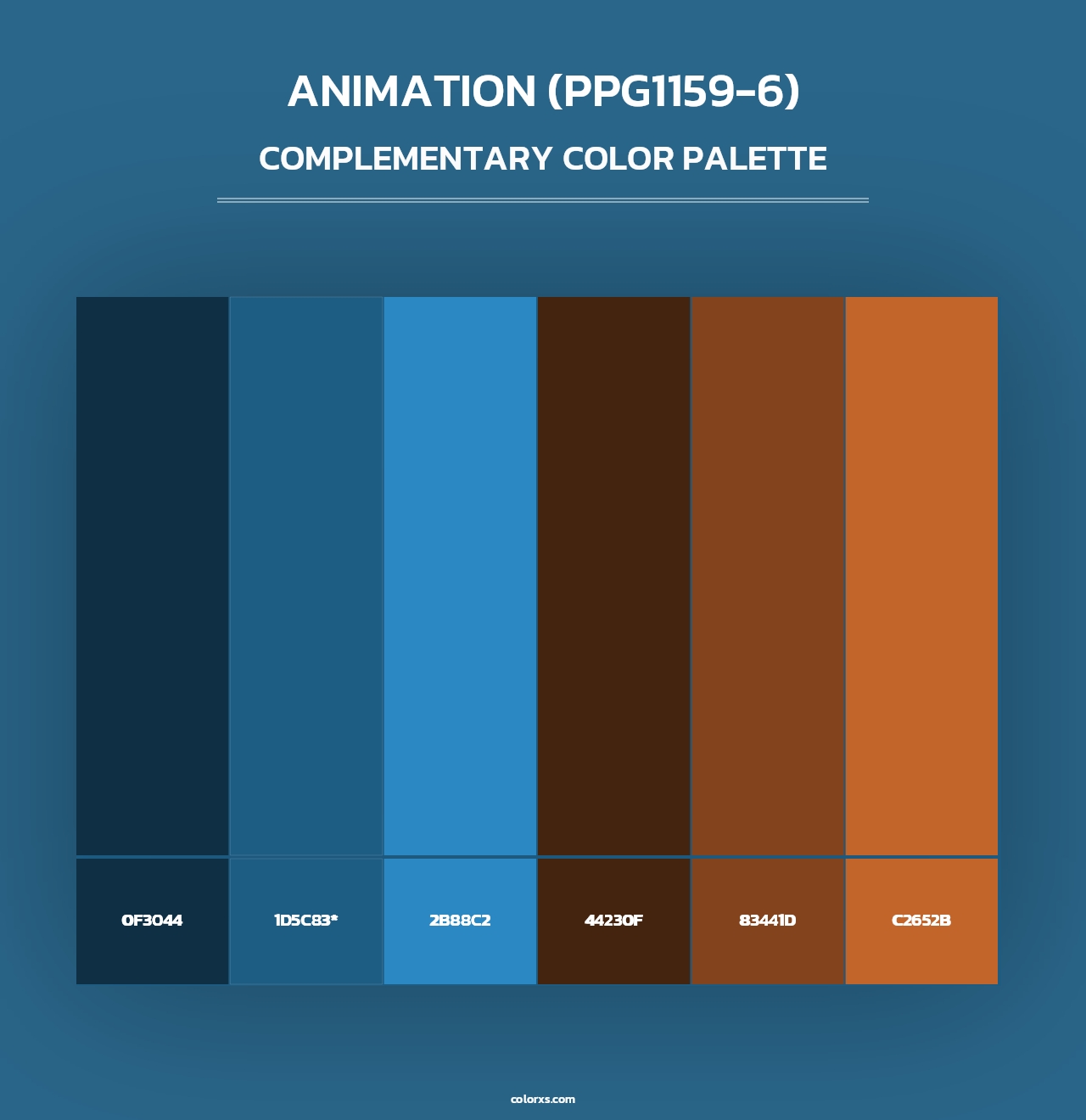 Animation (PPG1159-6) - Complementary Color Palette