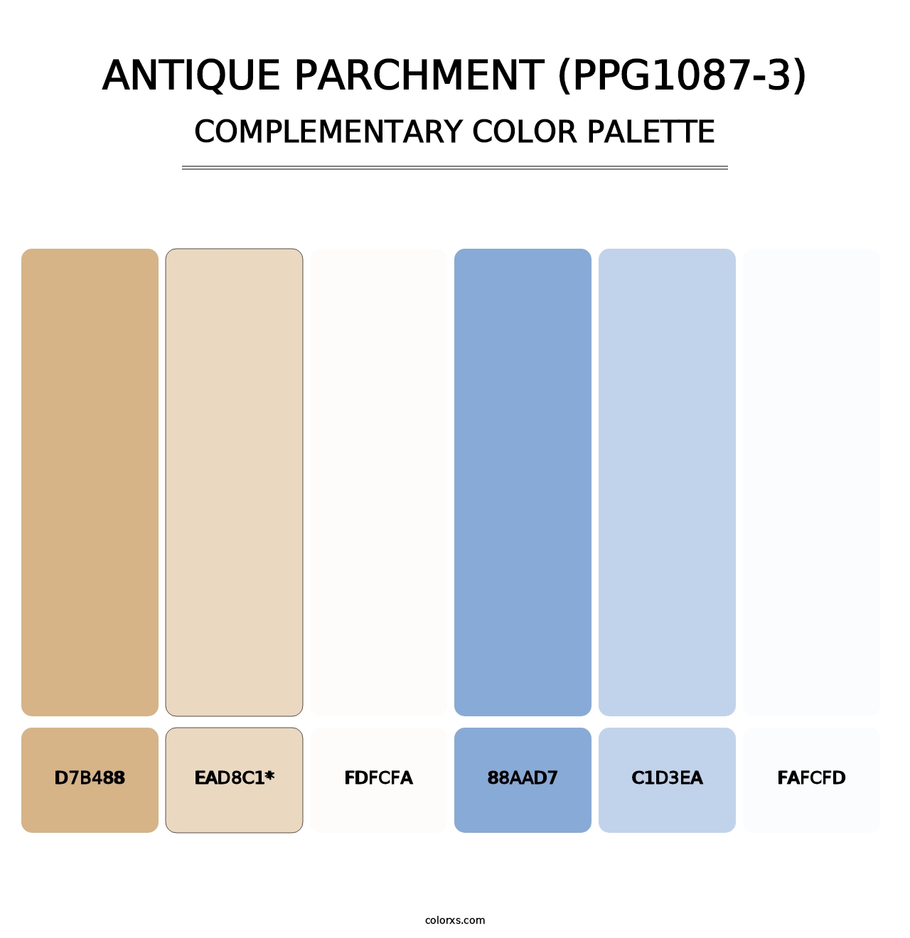 Antique Parchment (PPG1087-3) - Complementary Color Palette