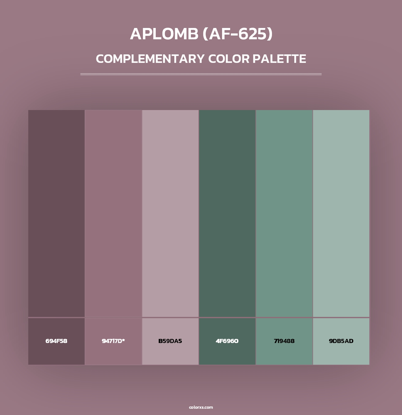 Aplomb (AF-625) - Complementary Color Palette