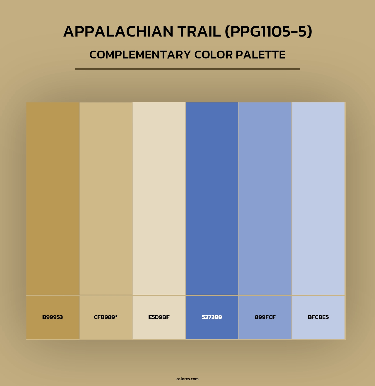 Appalachian Trail (PPG1105-5) - Complementary Color Palette