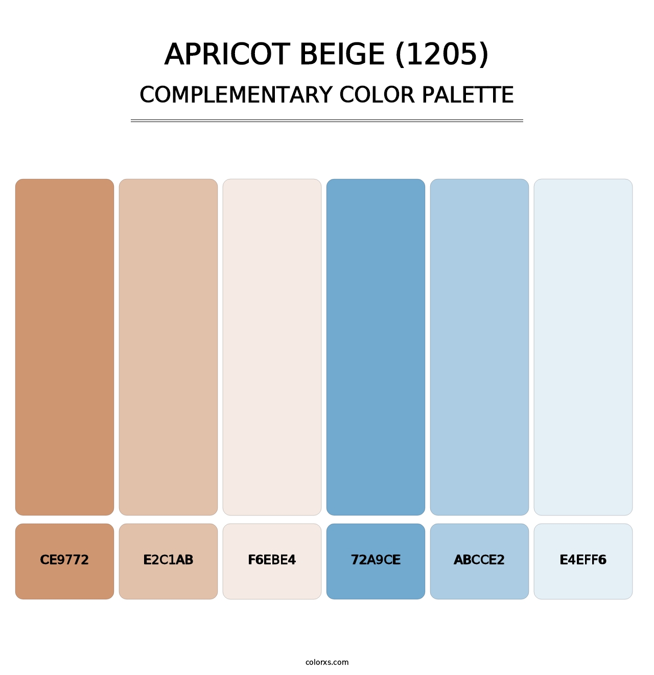 Apricot Beige (1205) - Complementary Color Palette