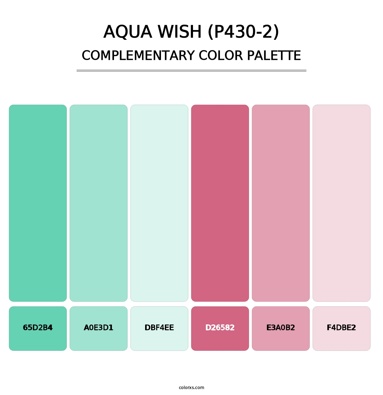 Aqua Wish (P430-2) - Complementary Color Palette