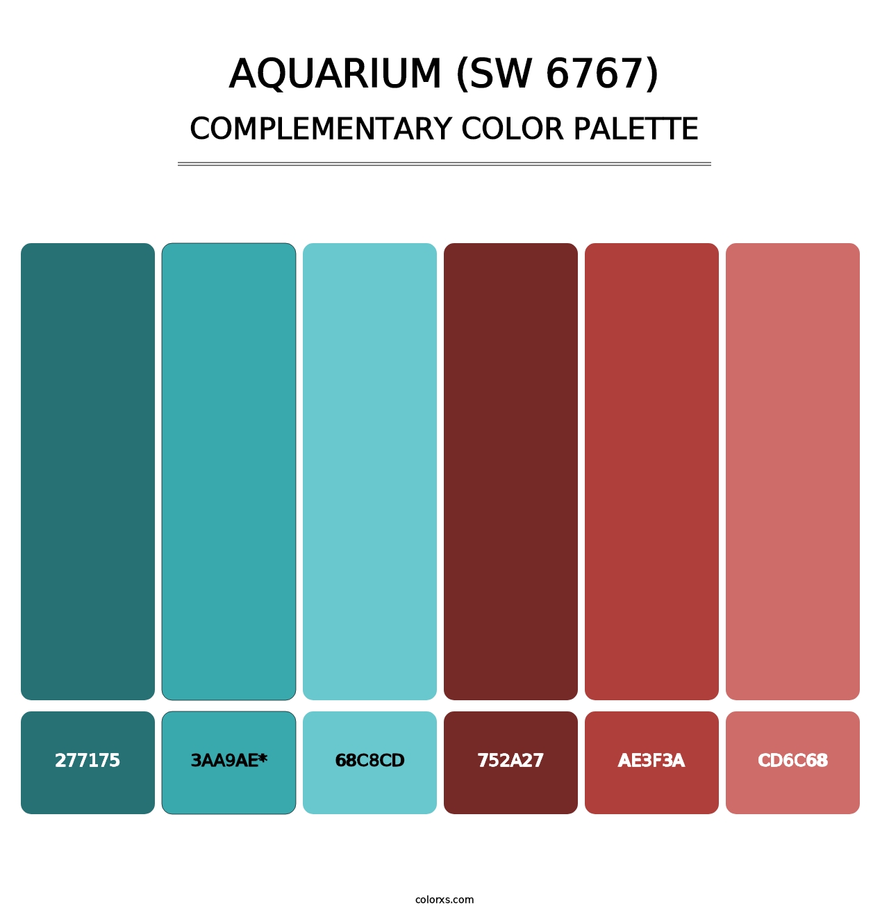Aquarium (SW 6767) - Complementary Color Palette