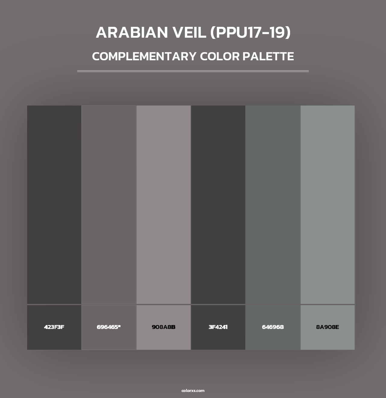 Arabian Veil (PPU17-19) - Complementary Color Palette