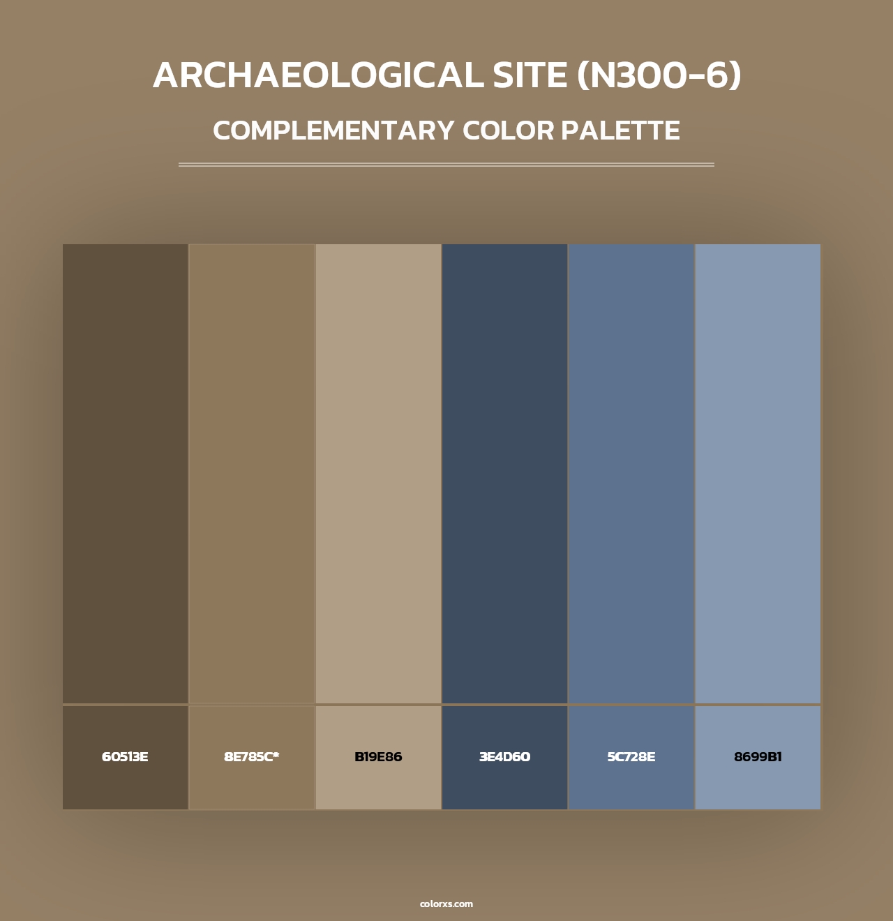 Archaeological Site (N300-6) - Complementary Color Palette