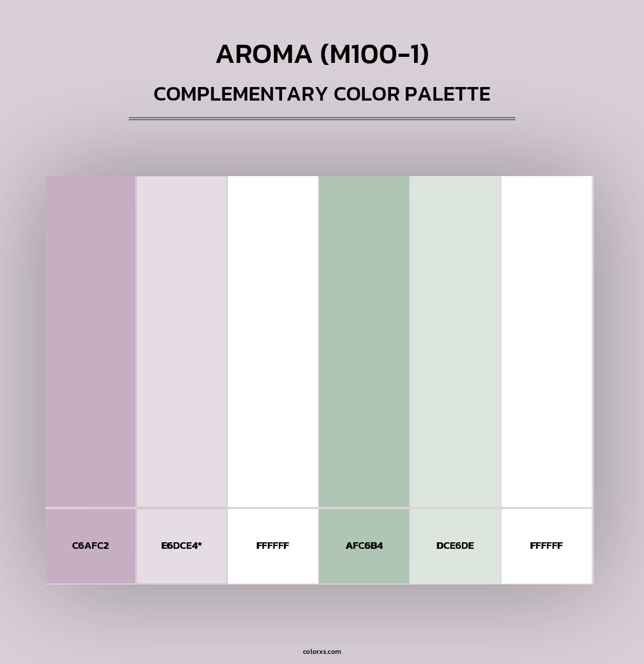 Aroma (M100-1) - Complementary Color Palette