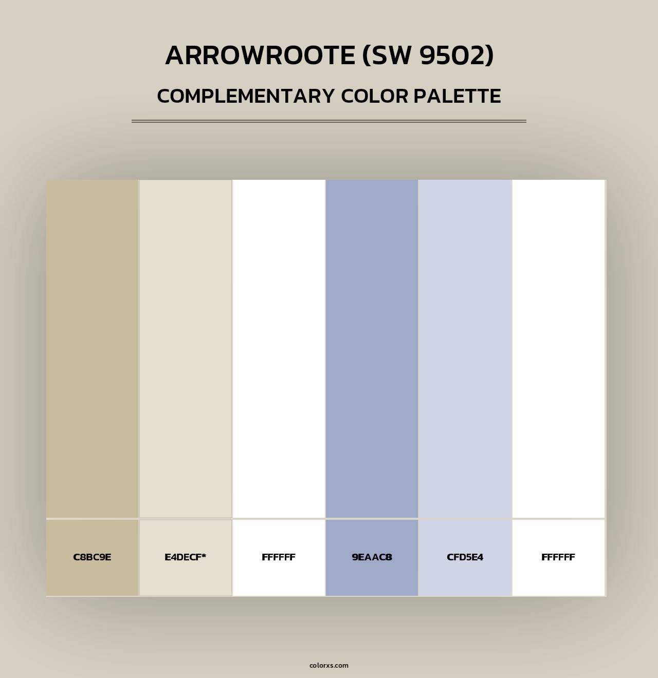 Arrowroote (SW 9502) - Complementary Color Palette