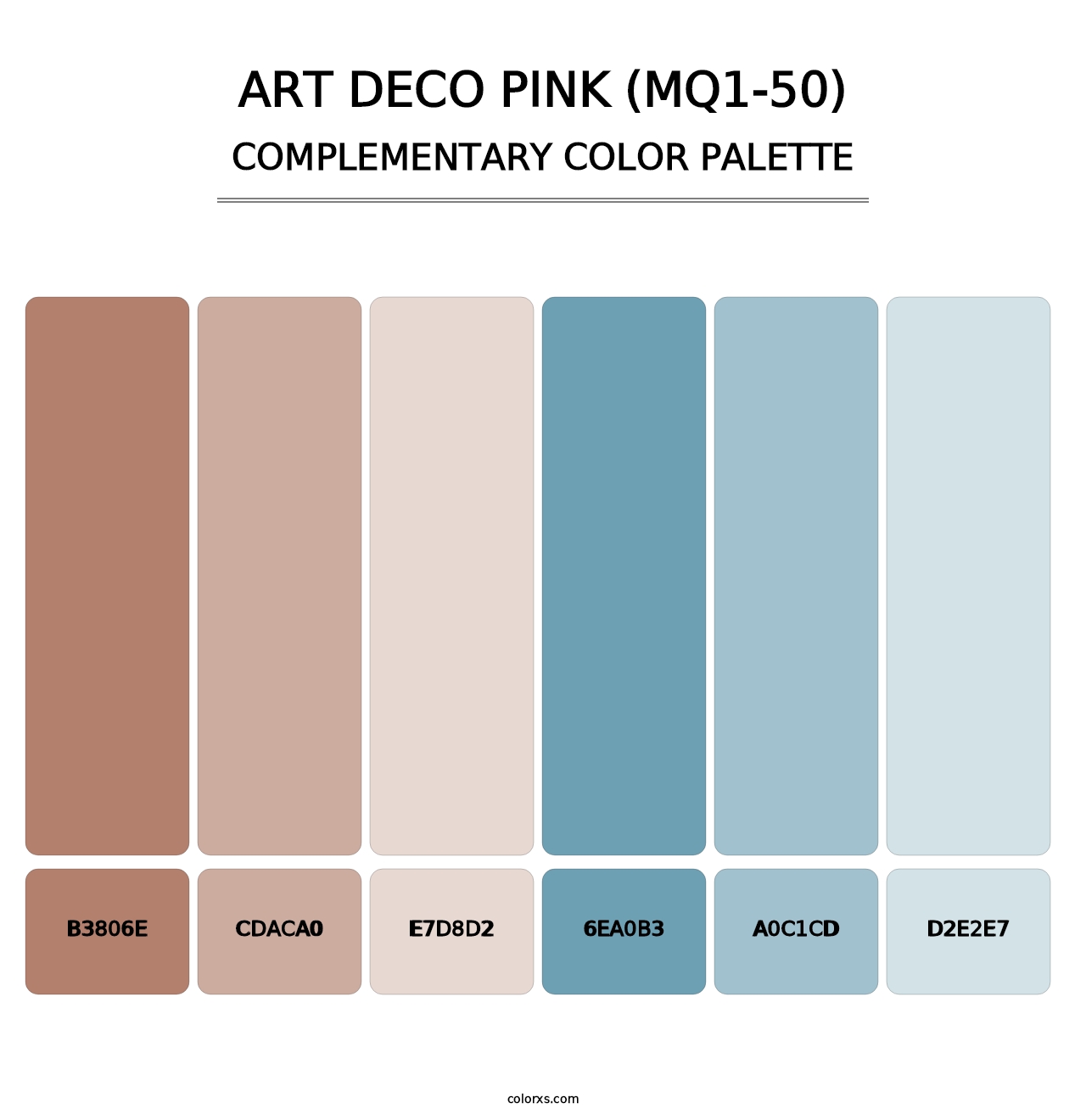 Art Deco Pink (MQ1-50) - Complementary Color Palette