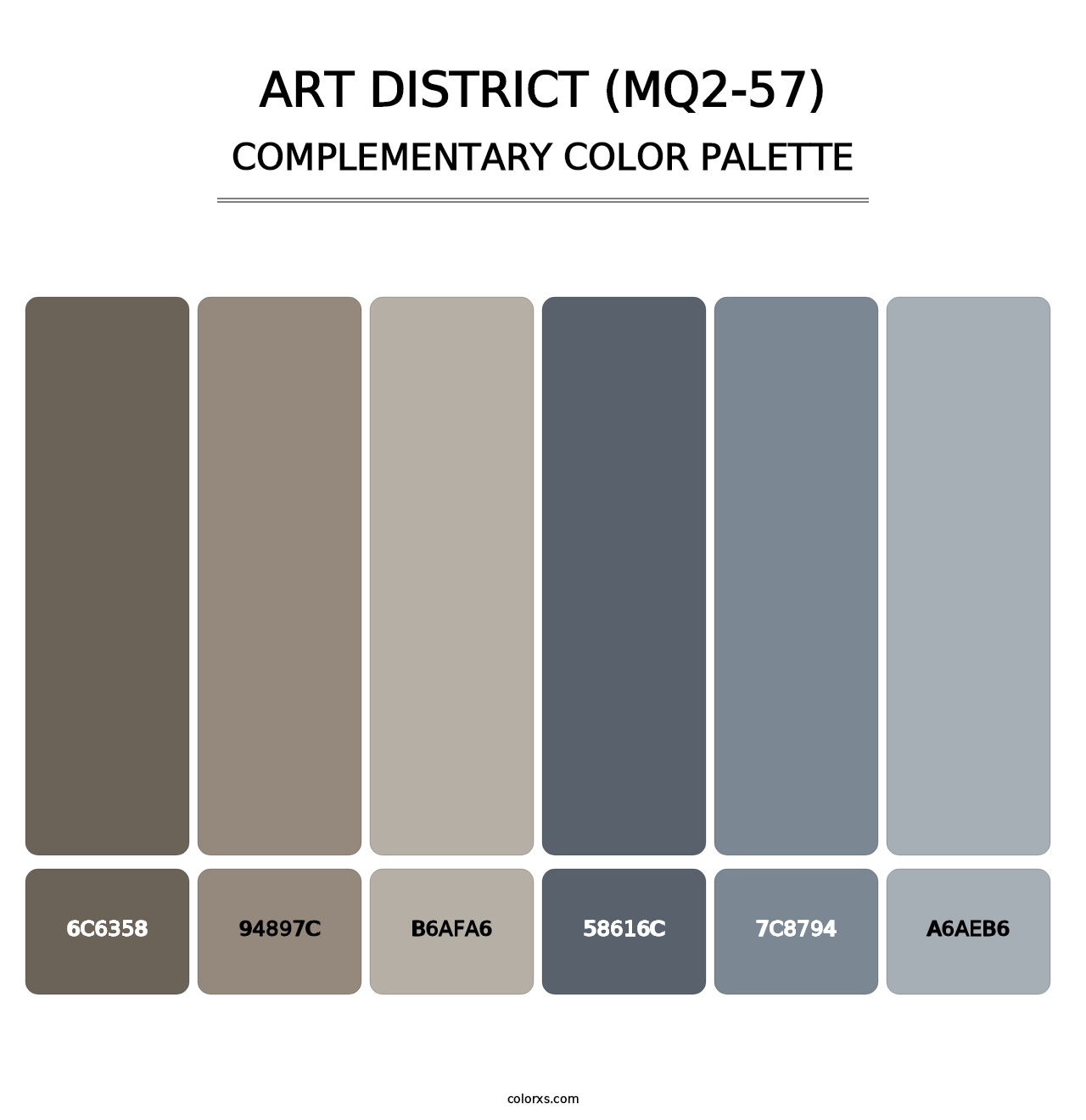 Art District (MQ2-57) - Complementary Color Palette