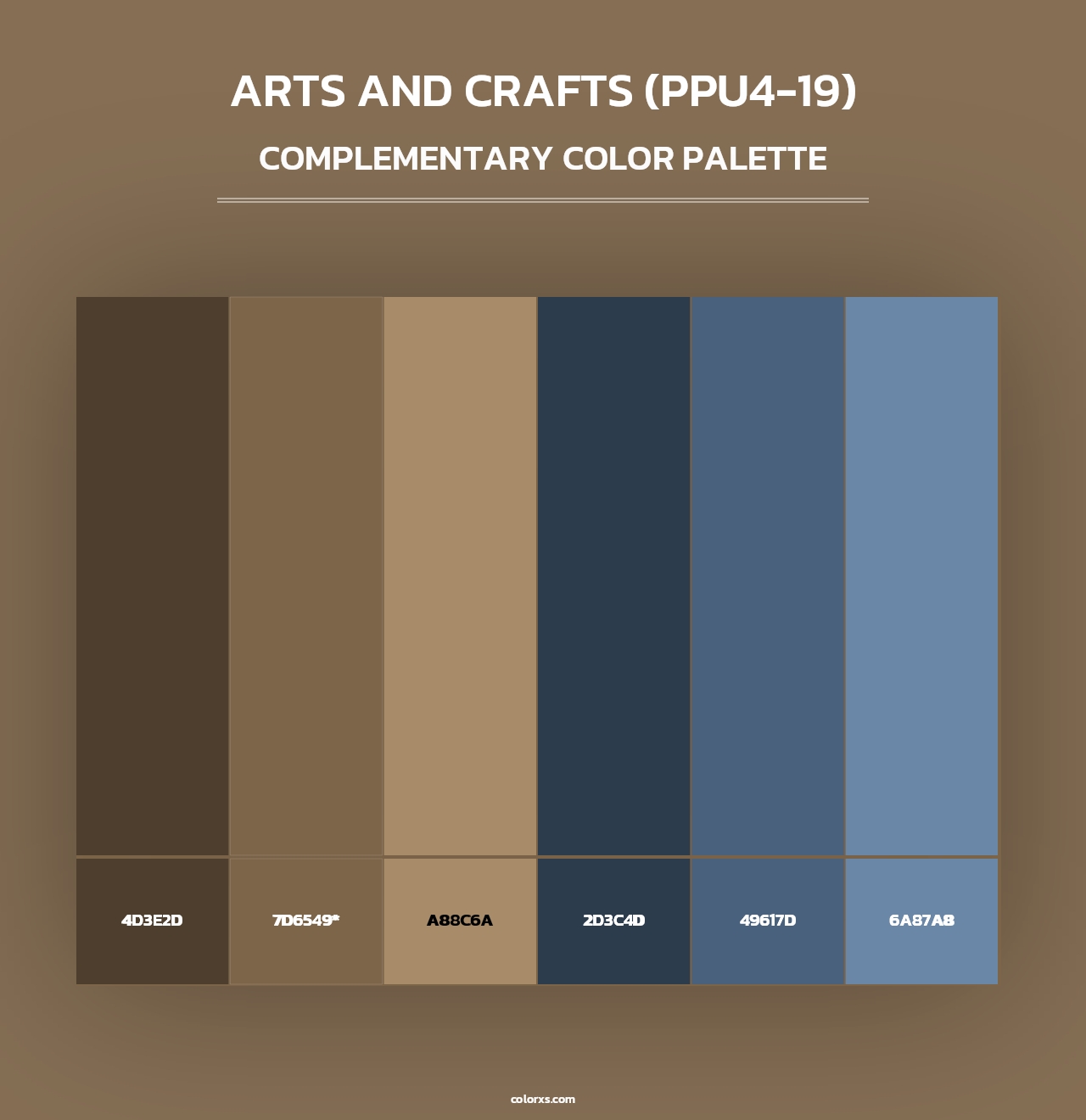 Arts And Crafts (PPU4-19) - Complementary Color Palette