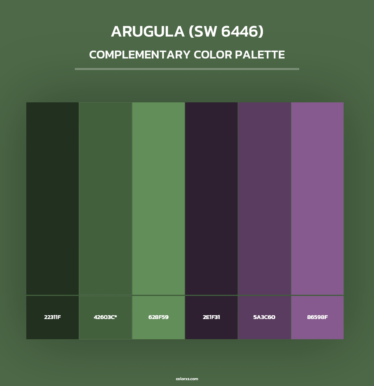Arugula (SW 6446) - Complementary Color Palette