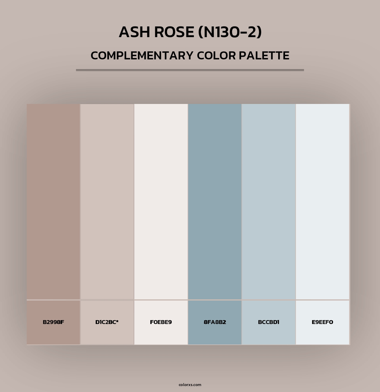 Ash Rose (N130-2) - Complementary Color Palette