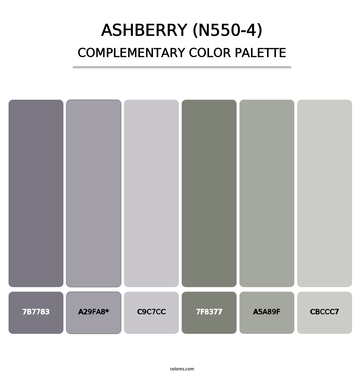 Ashberry (N550-4) - Complementary Color Palette