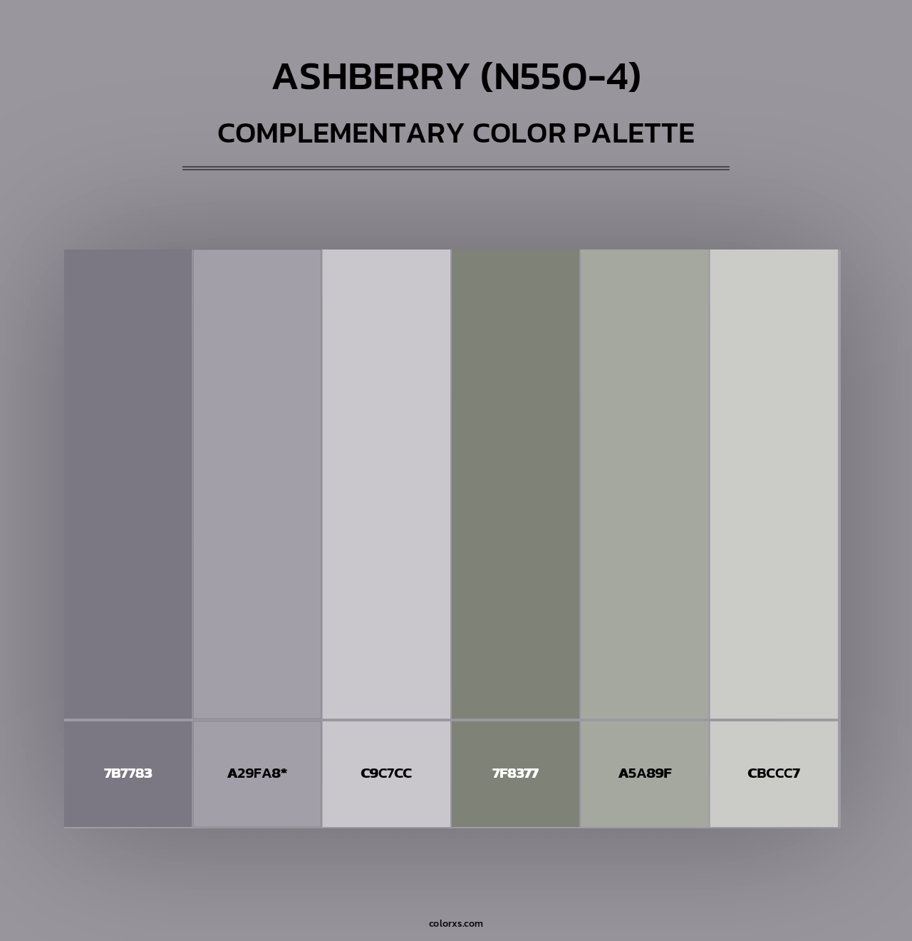 Ashberry (N550-4) - Complementary Color Palette