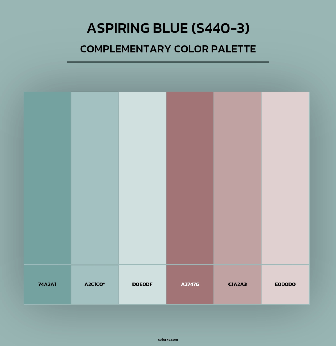 Aspiring Blue (S440-3) - Complementary Color Palette