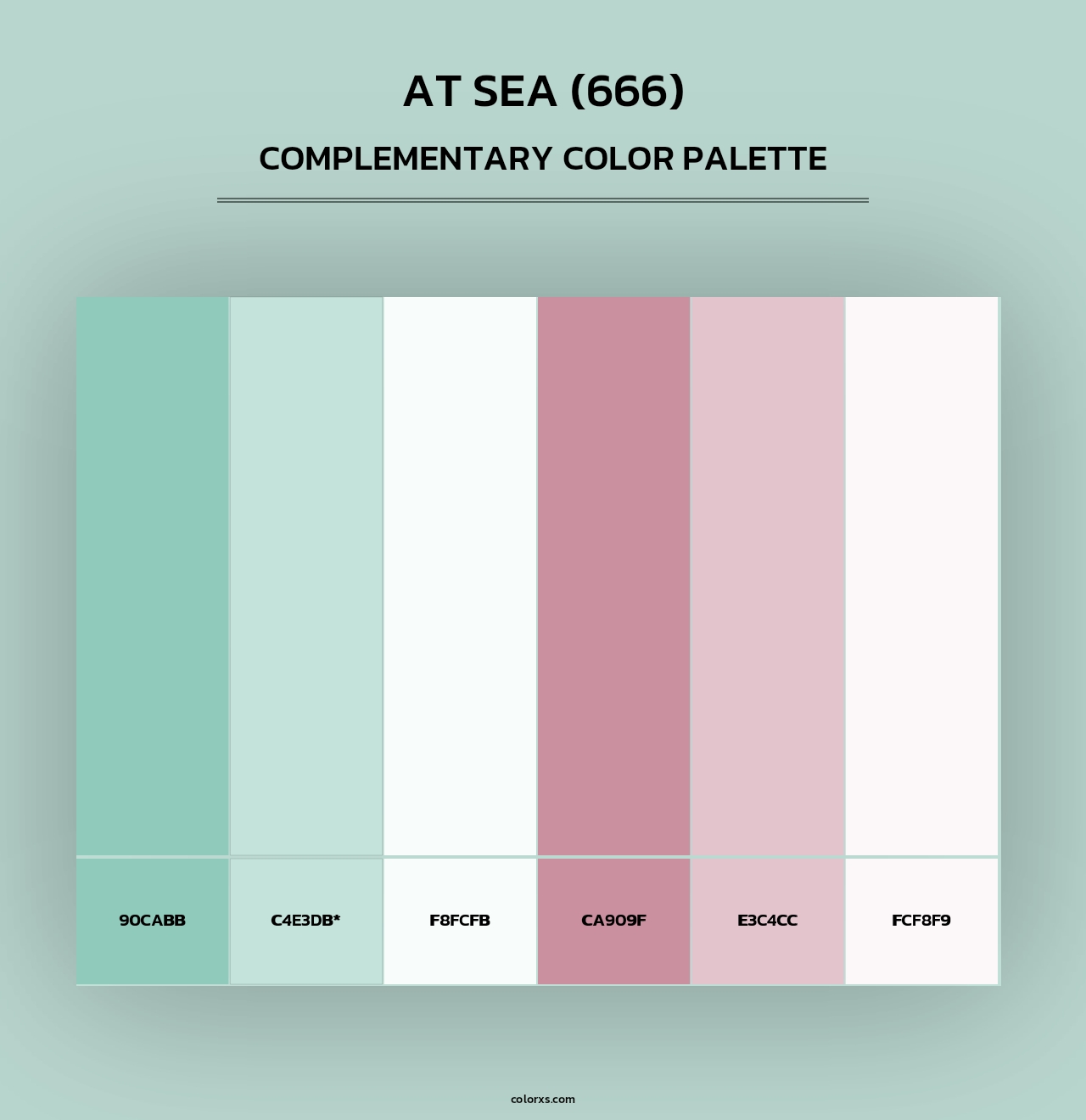 At Sea (666) - Complementary Color Palette