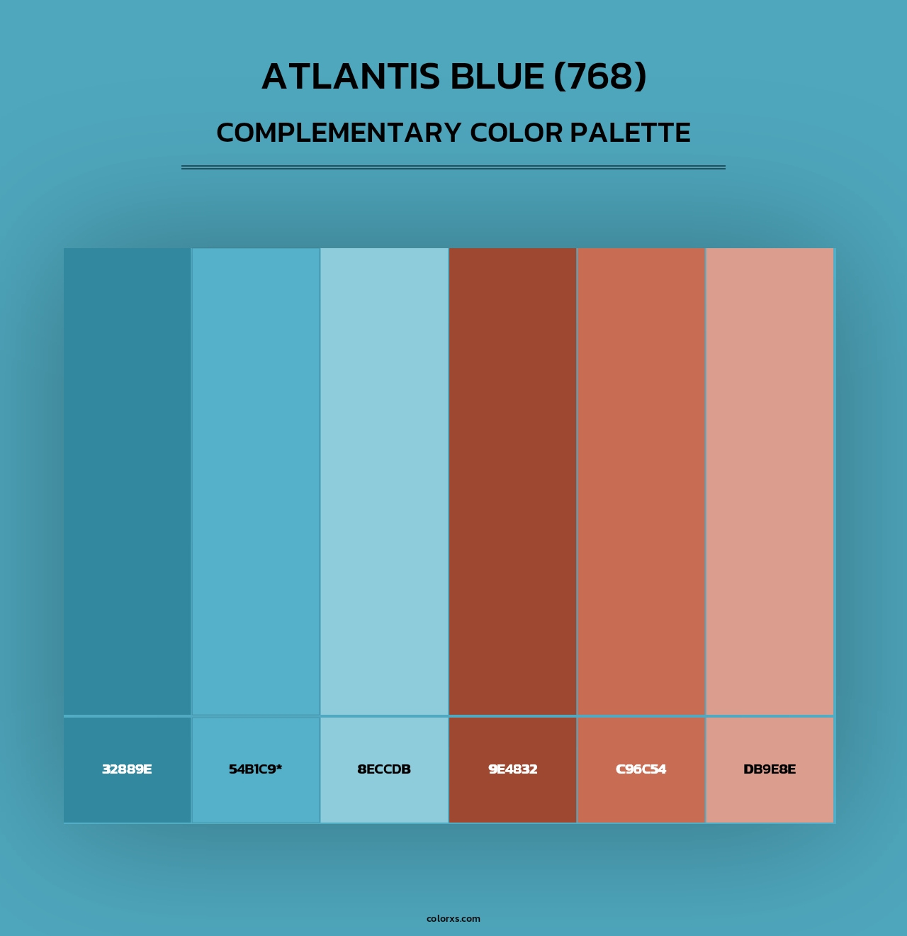 Atlantis Blue (768) - Complementary Color Palette