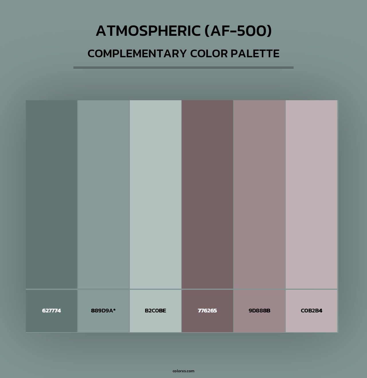 Atmospheric (AF-500) - Complementary Color Palette