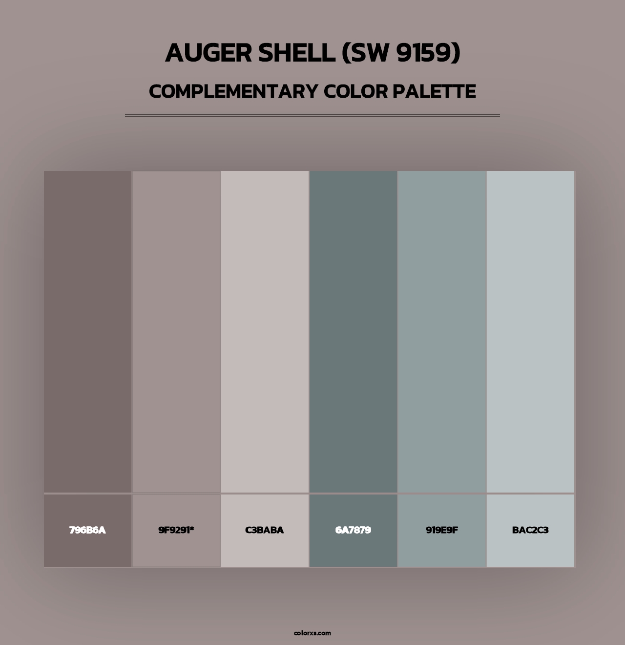 Auger Shell (SW 9159) - Complementary Color Palette