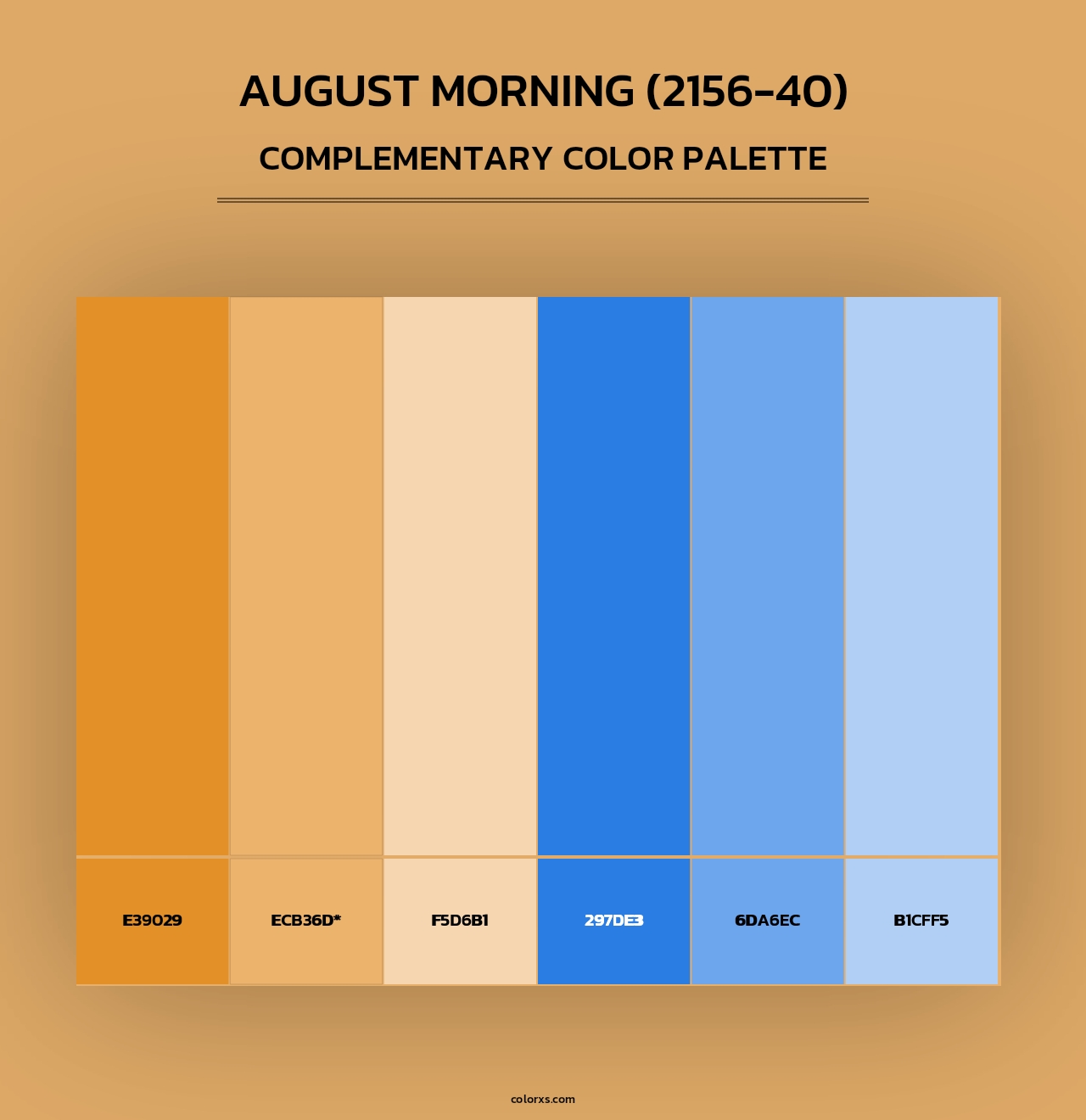 August Morning (2156-40) - Complementary Color Palette