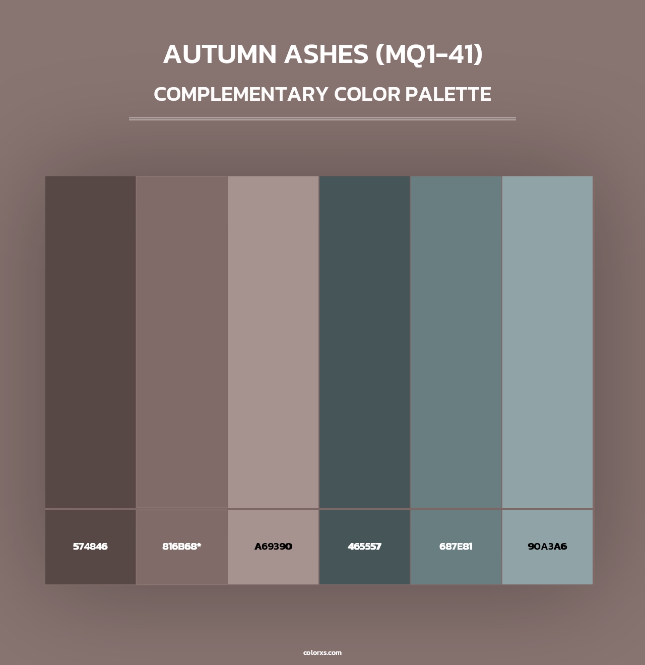 Autumn Ashes (MQ1-41) - Complementary Color Palette