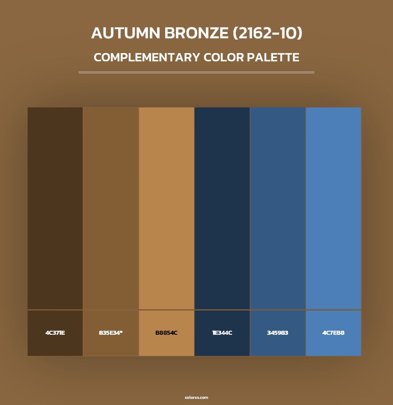 Autumn Bronze (2162-10) - Complementary Color Palette
