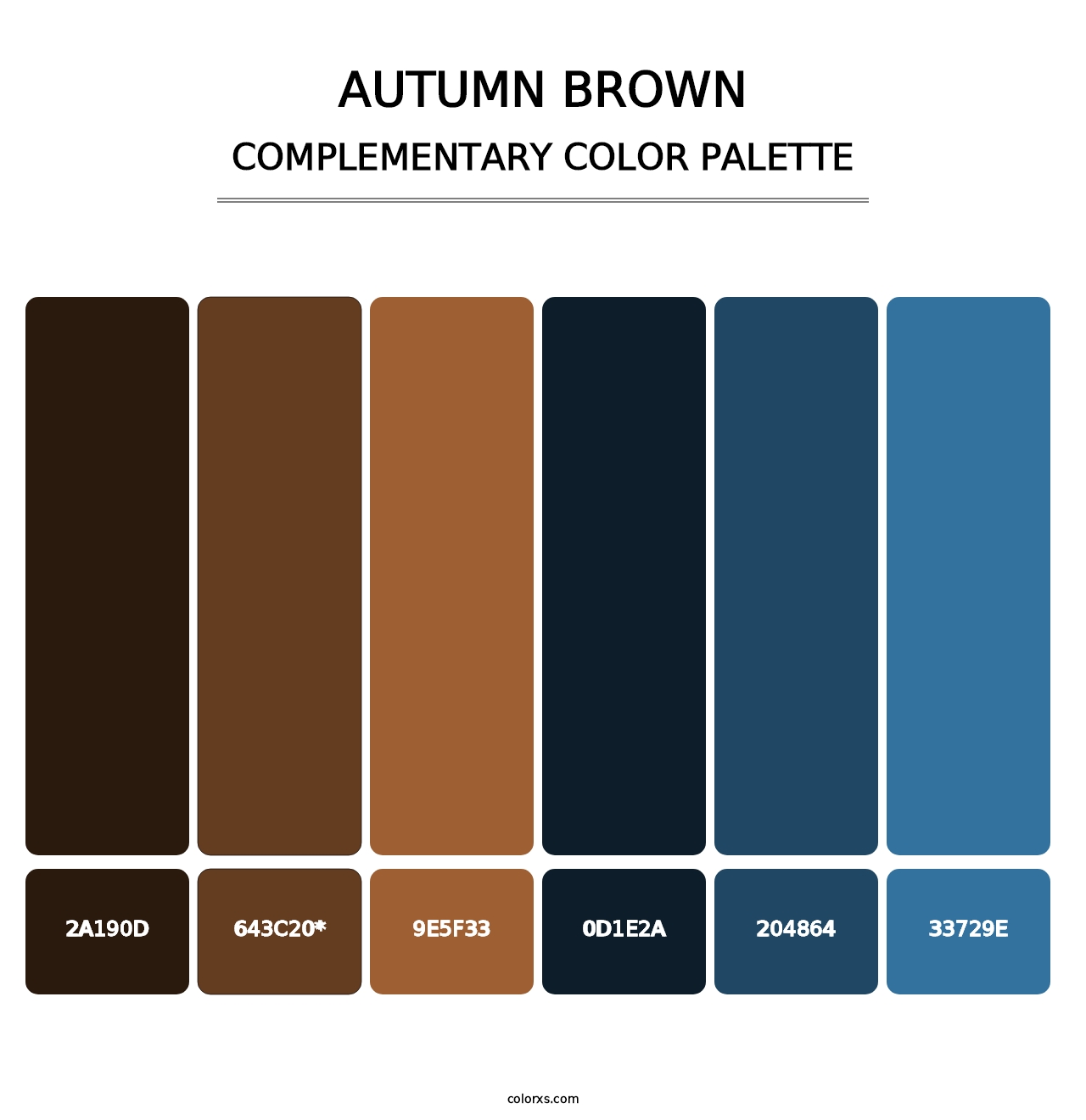 Autumn Brown - Complementary Color Palette