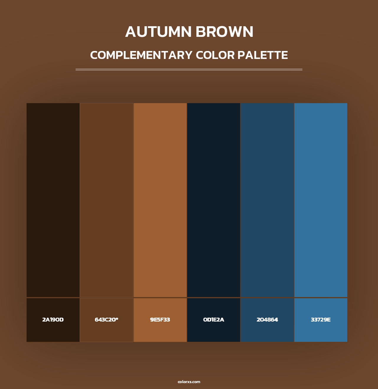 Autumn Brown - Complementary Color Palette