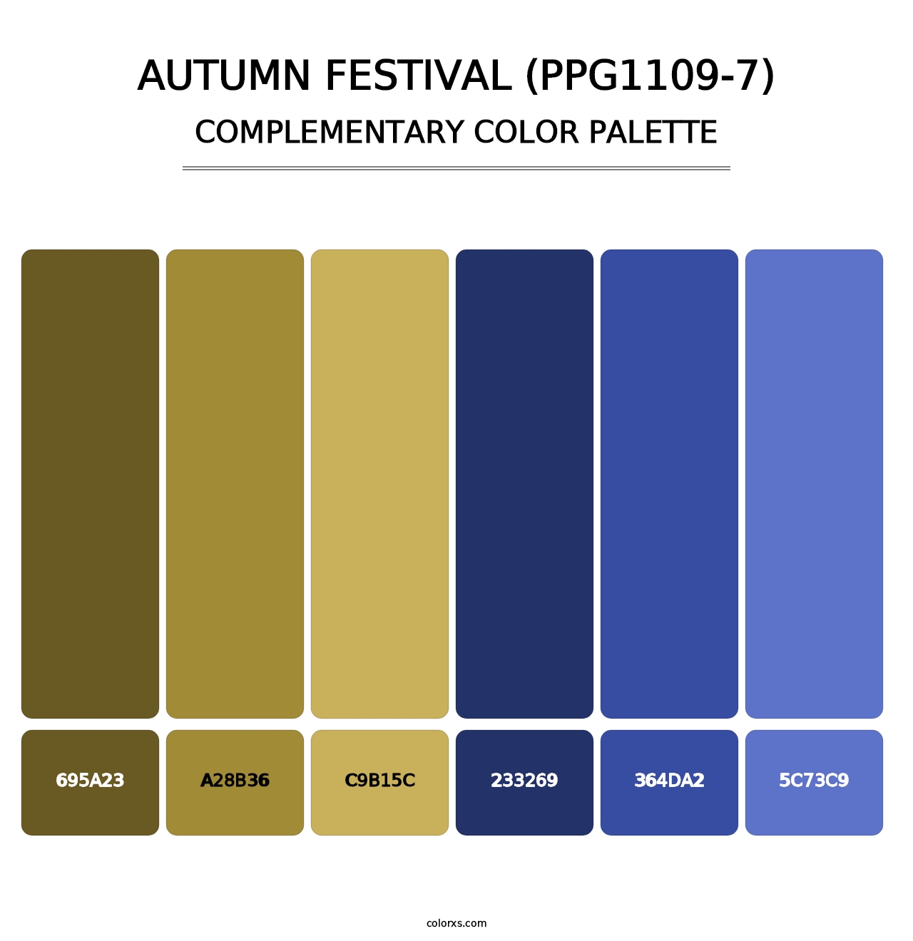 Autumn Festival (PPG1109-7) - Complementary Color Palette