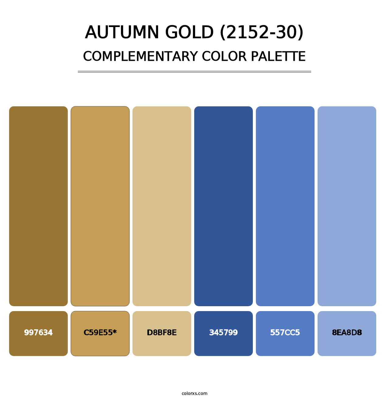Autumn Gold (2152-30) - Complementary Color Palette