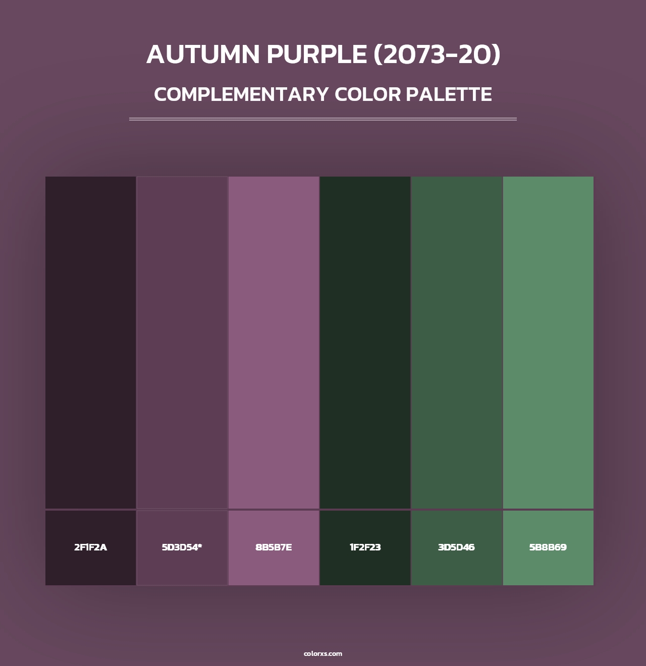 Autumn Purple (2073-20) - Complementary Color Palette