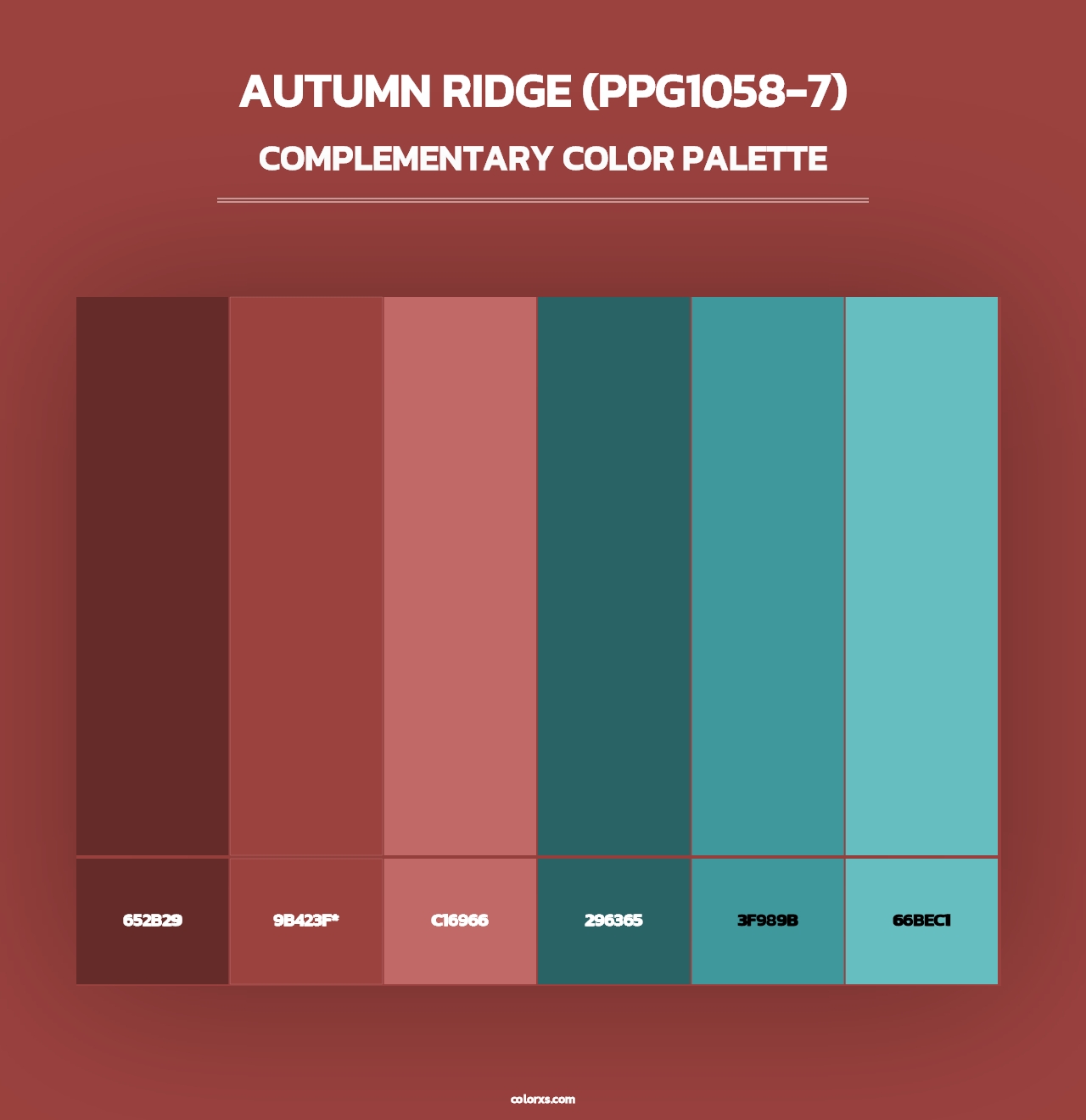 Autumn Ridge (PPG1058-7) - Complementary Color Palette
