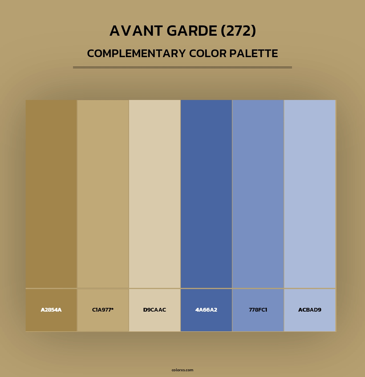 Avant Garde (272) - Complementary Color Palette